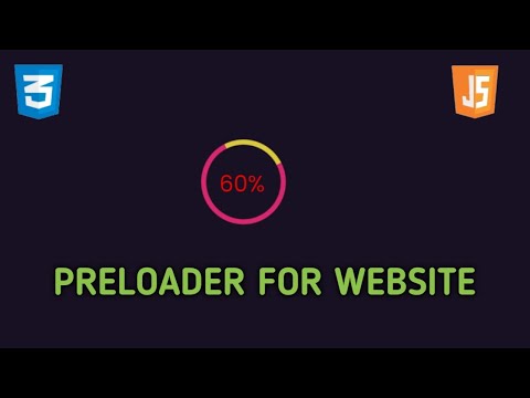 How to create a CSS Preloader Animation With Javascript| Javascript Preloader(no jquery)|css loader