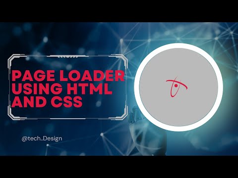 Page Loader in HTML CSS: How to make Animated Page Loader using HTML CSS - Part 2