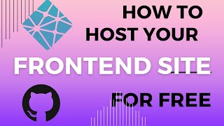 How to host your frontend static site for free |studyTech Nepal