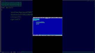 Program for changing the Text and Background color in C language| #shorts|#ytshorts | #cprogramming