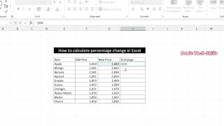 How to Calculate Percentage Change in Excel Like a Pro