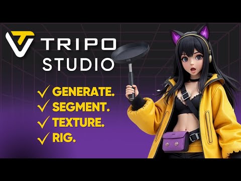 This NEW AI 3D Model Workflow with Tripo Studio Will Blow Your Mind!
