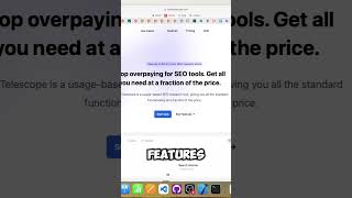 Cheaper Ahrefs alternative: Telescope! #SEO #businesstips #saastips