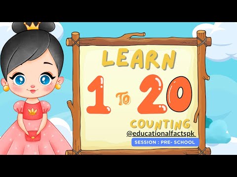 Educationalfackpk 1 to 20 counting #preschool #preschoollearning #counting #countingvideo