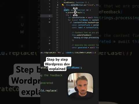 Step by step Wordpress dev explained. #wordpress #javascript #jquery