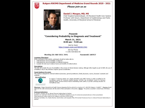 Considering Probability in Diagnosis and Treatment