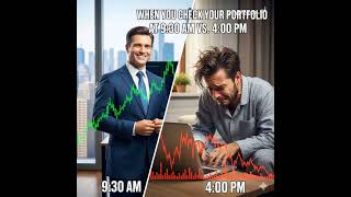 My Portfolio: Morning vs Evening 😂📉📈"