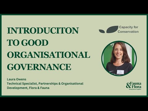 Introduction to Good Organisational Governance
