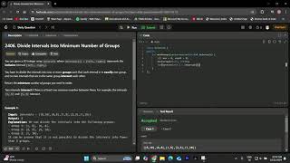 2406. Divide Intervals Into Minimum Number of Groups || Leetcode Daily Problem || 12 Oct || #coding