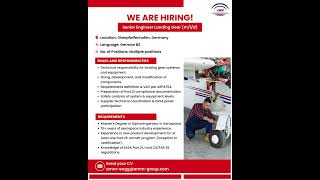 We’re #Hiring || Position: Senior Engineer Landing Gear (m/f/d)