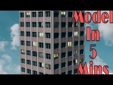 How to make 3d Building in just 5 mins |Blender Intermediate tutorial