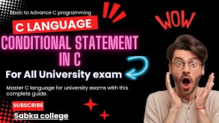 Conditional Statement in c | What is conditional statements? | if | if-else | switch case #youtube