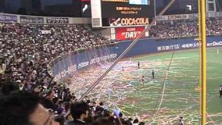 現地撮影【2001年ヤクルトスワローズ　リーグ優勝】若松監督「ファンの皆様…本当に…あの…おめでとうございます」