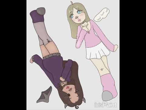 Sorry for cutting out the best part of the song lol #art #speedpaint #angelanddemon