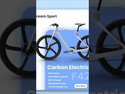 Futuristic E-Bike Website