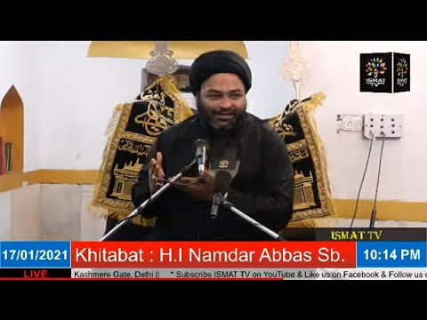 🔴LIVE Majalis e Ayyame Fatemiyyah || Khitabat : H.I Namdar Abbas Sb ||  Kashmere Gate, Delhi