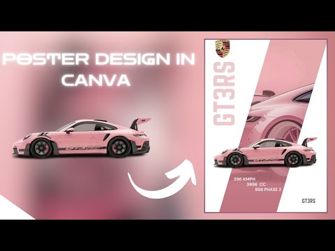 Today we will create GT3RS poster in Canva 😍 #canva #graphicdesigner #gt3rs #canvadesign