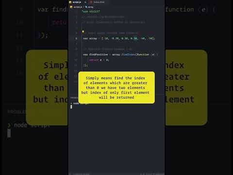 🧐 WHAT IS array.findIndex() in Javascript #javascript #programming #coding #coder
