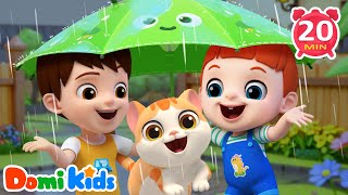 Rainy Day Fun! ☔💦 Sing, Play & Laugh with Domi Kids | Kids Songs & Nursery Rhymes | Sing Along