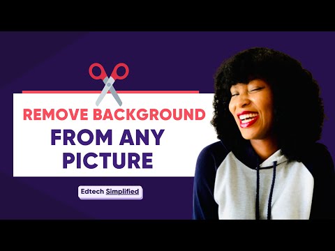 How to Remove Background from Any Picture || Two FREE Tools || Edtech Simplified