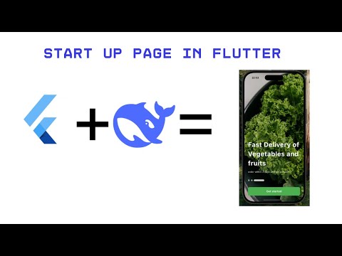 Build a Vegetable App in Flutter! 🥦 | 'Get Started' Button Tutorial  + DeepSeek AI