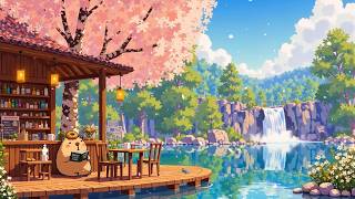 Chill Spring Morning🌺 Cozy Porch Ambience with Smooth Lofi Music🌿Lofi Deep Focus to study/work/relax