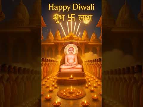 🪔jain diwali,Bhagwan Mahavir ne moksh prapt hua tha—Diwali Gyaan aur Aatma ke Prakash ka tyohar hai🎉