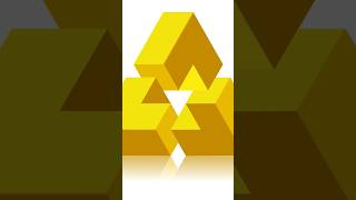 Modern 3D Geometric Design | Yellow Triangular Shapes | #coreldrawtutorialhindi #graphicdesign