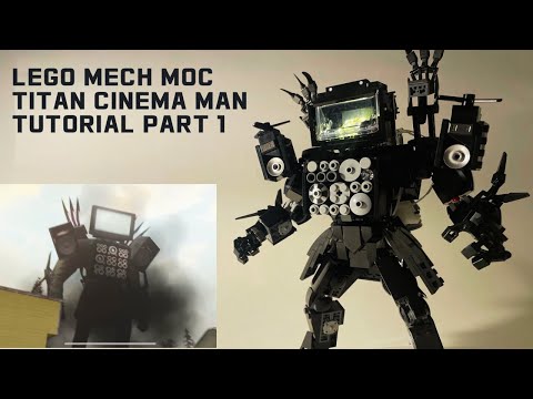 Skibidi toilet Titan TV man Lego MOC_ tutorial part1