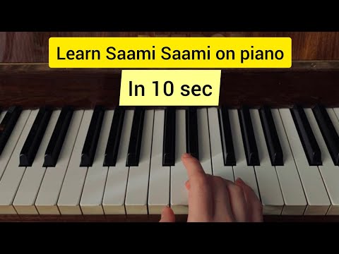 learn Saami Saami in 10sec on piano