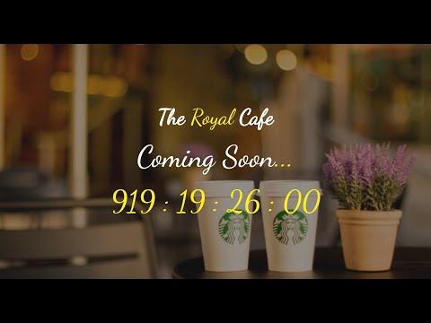 Responsive coming soon page using HTML CSS Javascript.