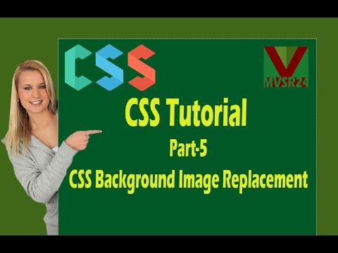 CSS Tutorial Part-5_CSS Background Image Replacement Tutorial