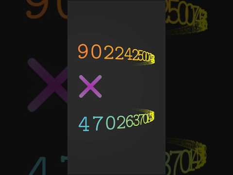 How do computers multiply really big numbers? #computerscience #math #algorithms