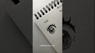 Different anime eye's tutorial ✨#tutorials #howtodraw #sketch #head #fyppp #fypシ #eyes
