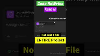 Code ReWrite Using | Entire Project #aiprogramming