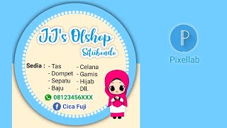 cara membuat logo olshop di pixellab terbaru 2023