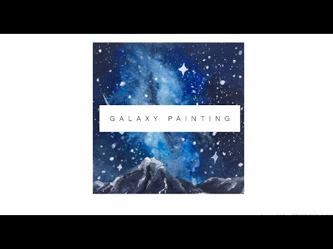 How to Paint a Night Sky Galaxy