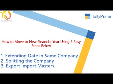 How to Move to New Financial Year in Tally