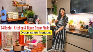 24 Useful Home & Kitchen Organisation Products ✨Kitchen Countertop Organization Ideas ll Home Decor