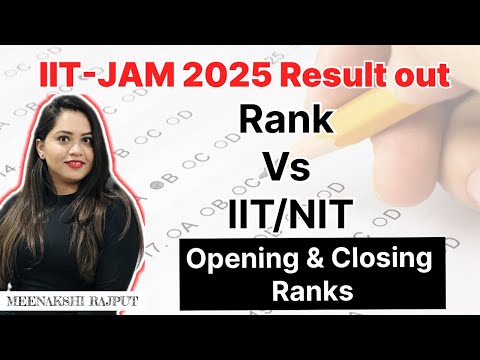 IIT-JAM Biotechnology 2025 | Rank Vs IIT | Opening & Closing Ranks | Must Watch