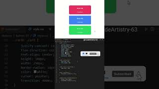 ✨Creating Hover Button with HTML and CSS  #button #htmlcss #shorts #animation