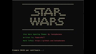 ASCII Powershell Star Wars Opening