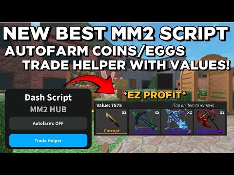 New Mm2 Script Autofarm Eggs/Coins + Trade Helper! 💥📜 | Pastebin Link | Keyless | Easter Update 🥚