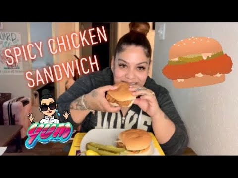 Spicy Chicken Sandwich Mukbang