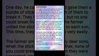 Completing story|Unity is Strength||In completing story|English writing|#foryou #highlights ✨✨✨