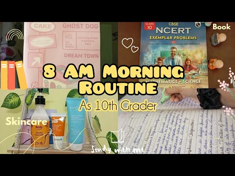 STUDY ROUTINE✨CLASS 10 STUDY VLOG🎀 | FACELESS 8 AM MORNING ROUTINE🌱UNBOXING📦 #studyvlog