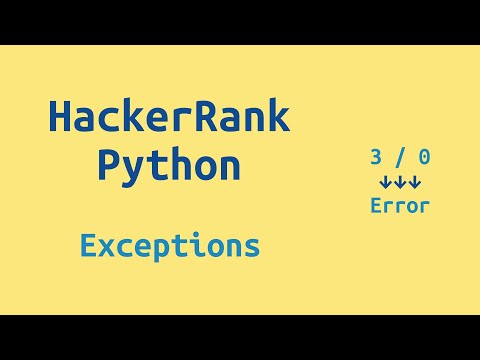 35. HackerRank Python Preparation - Exceptions - Challenge Solution