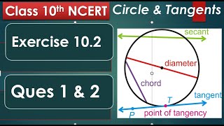 Exercise 10.2 Question 1 & 2 #cbse #cbseclass10 #cbseboard #math