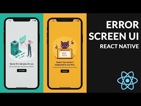 Error Screen UI - React Native | Speed Code