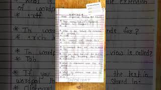 Fundamentals wordpad question and answer computer class examination most important #computer #mcq